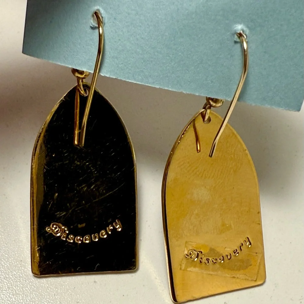 Enamel Blue Cat Earrings